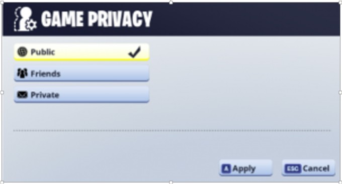 game privacy